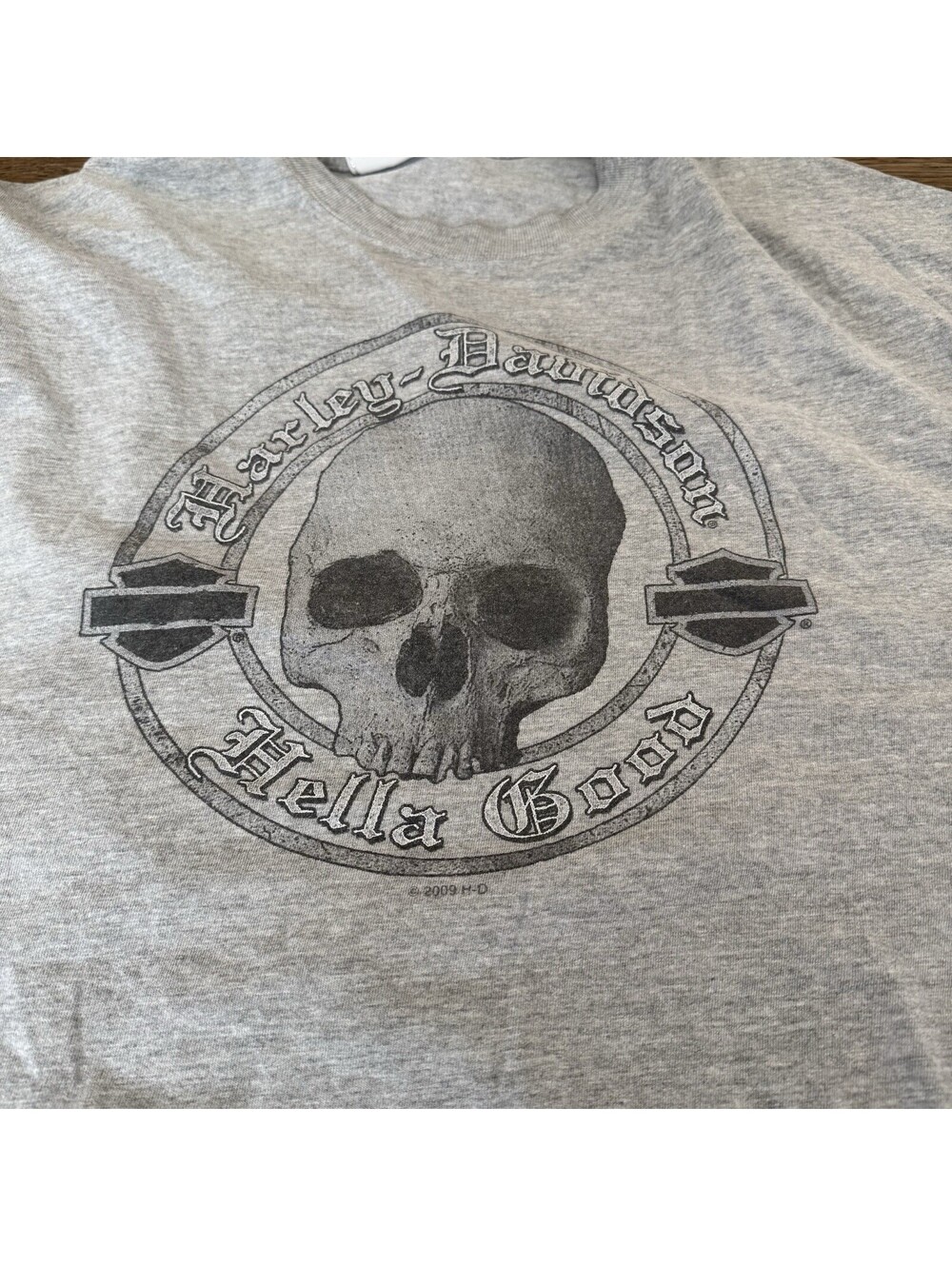 Harley Davidson 2007 Grand Canyon Y2K Shirt XL Gray Skull - Picture 2 of 10